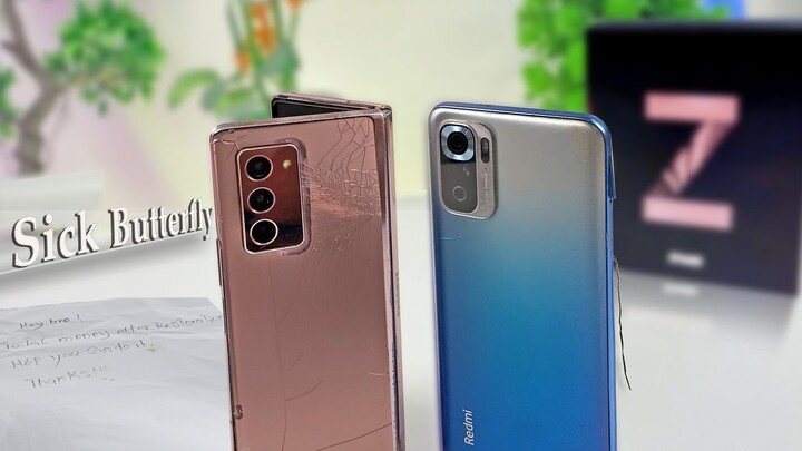 Teardown!! SAMSUNG Galaxy Z Fold 2 and Redmi Mi Note 10sðŸ˜­, Restoration Broken Phone