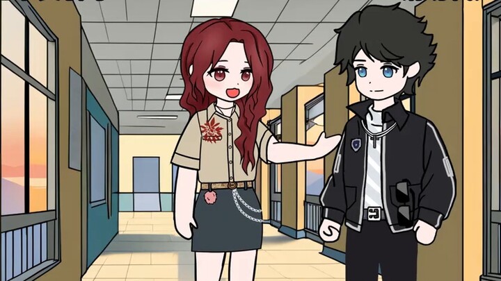 Tsundere school beauties playing video games (Part 1): Inside and outside the world, I can fulfill t