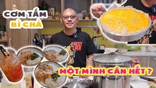 Color Man "tả xung hữu đột" làm món CƠM TẤM BÌ CHẢ cho cả nhà ăn ??? | Color Man Food