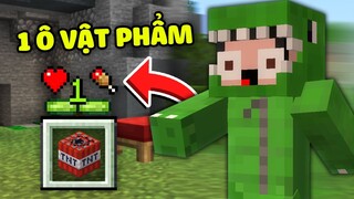 Minecraft Bedwars, Nhưng Bạn Chỉ Có 1 Ô VẬT PHẨM Siêu Khó Đại Chiến Noob Team