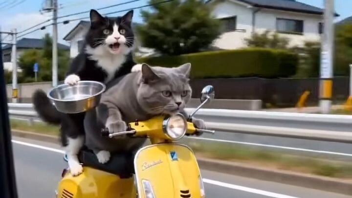 Hey, you went out to work and forgot to feed your kitten!
