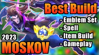 MOSKOV BEST BUILD 2023 | TOP 1 GLOBAL MOSKOV BUILD | MOSKOV - MOBILE LEGENDS | MLBB