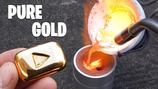 Casting Gold YouTube Play Button