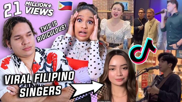 BUSKING in the Philippines is NEXT LEVEL!😳 | Latinos react to NEW Filipino Singing TIKTOKS | Vol 20