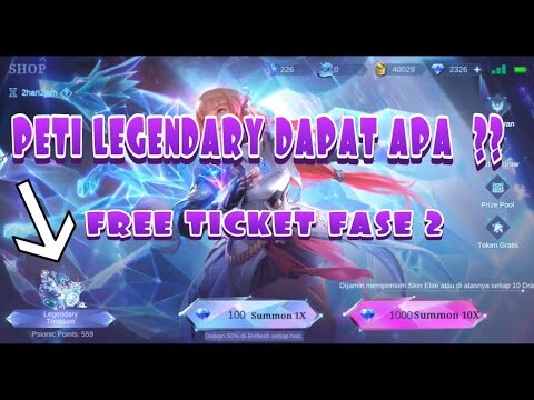 GACHA EVENT PSIONIC ORACLE SKIN LEGEND GUIN FASE 2 FREE TICKET, BUKA PETI LEGENDARY DAPAT SKIN APA ?