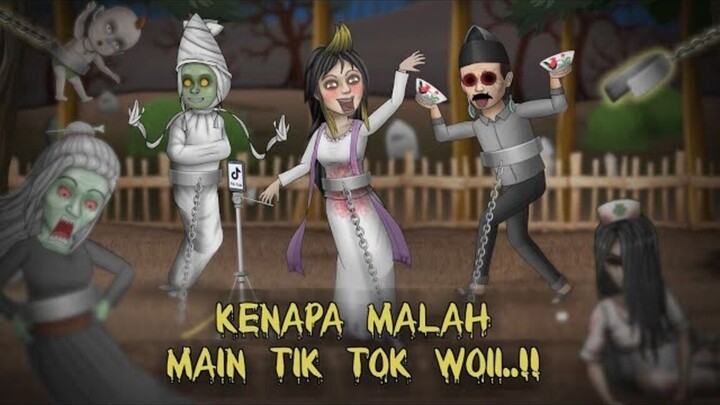 Kegiatan Hantu saat sepi di Bulan Ramadhan #HORORKOMEDI Kartun Lucu, Animasi Hor