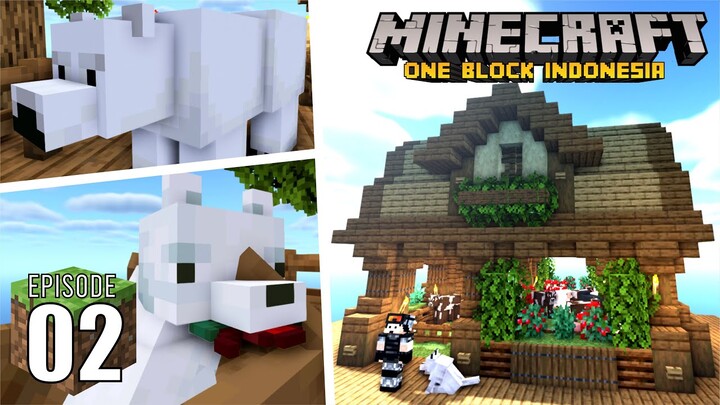 Membuat Kandang Hewan Serta Mendapatkan Beruang & Rubah Salju - Minecraft One Block Indonesia (Ep.2)