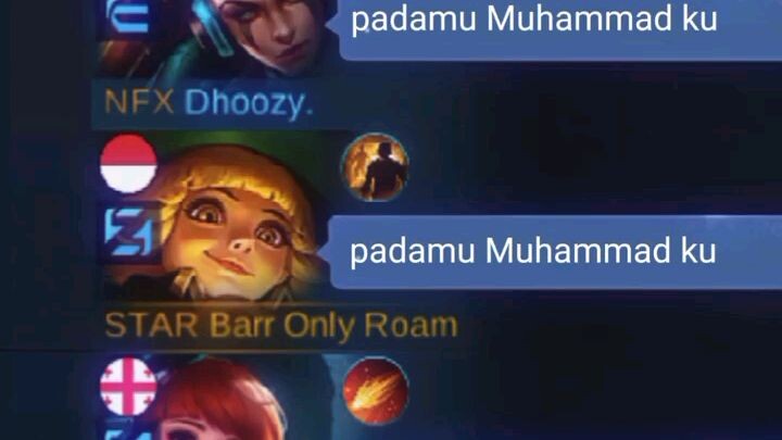 biar menang sholawatin dulu.