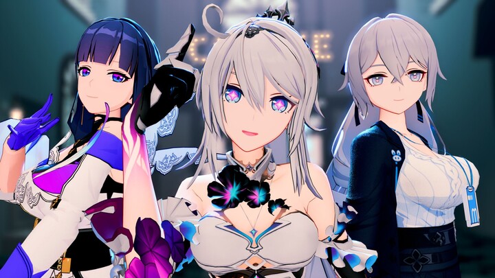 [Honkai Impact3MMD]ปีศาจ[Kiana, Mei, Bronya]