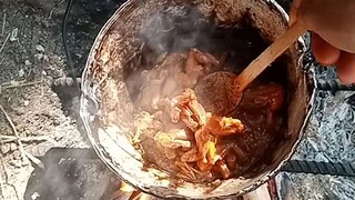 cooking bull frog