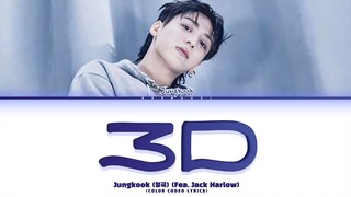 JUNGKOOK 3D Lyrics (Feat. Jack Harlow) (Color Coded Lyrics)