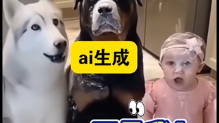 宠物是宝宝最好的童年玩伴……