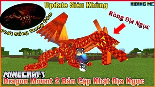 Review Addon Kỵ sĩ Rồng Dragon Mount 2 Beta Update Rồng Địa Ngục Cực Ngầu Trên Mcpe | KIDING MC