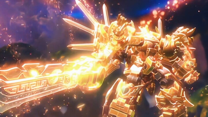 "Fruity Robo Force: Fruity Robo Warrior": "I smile at the sky with my sword in hand, my loyalty will