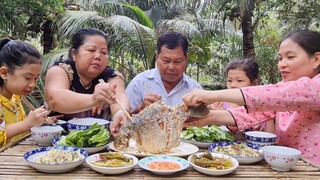 Cá Tai Tượng Chiên Xù Chấm Mắm Chua Vui Mừng Cùng Đàn Cún Con Vừa Chào Đời| TKQ & Family T756