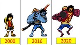Evolution of Luffy One Piece Mugen 2000-2020