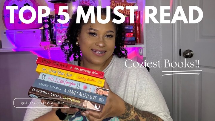 ASMR Top 5 MUST Read Cozy Books ☁️🧸✨