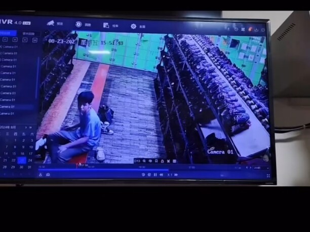 "A scene of a straight guy sneaking into the men's locker room to smell socks, caught on camera"