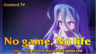 No game, No life Tập 1 - Hai anh em đều nghiện game chứ