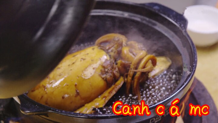Canh cá mực