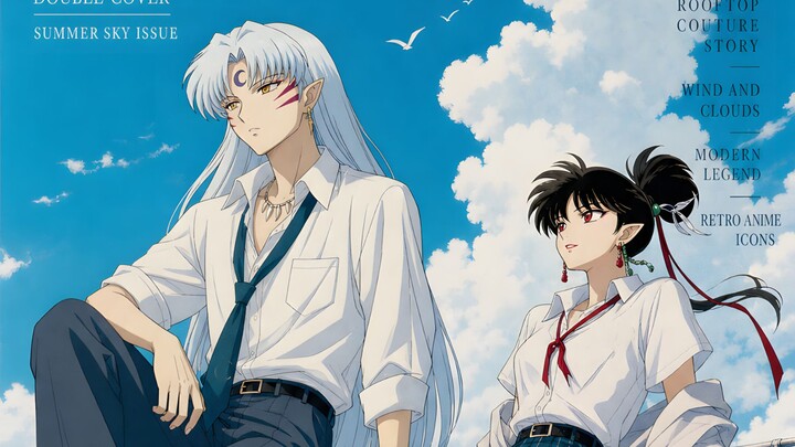 InuYasha couple pairing × fashion magazine cover!!