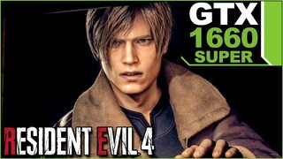 RESIDENT EVIL 4 Remake GTX 1660 Super Gameplay High Settings (PC, PS5, PS4, Xbox Series X) PC Games