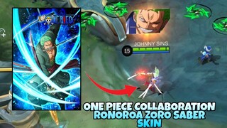 MLBB X ONE-PIECE COLLABORATION ZORO SKIN SKILL EFFECTS