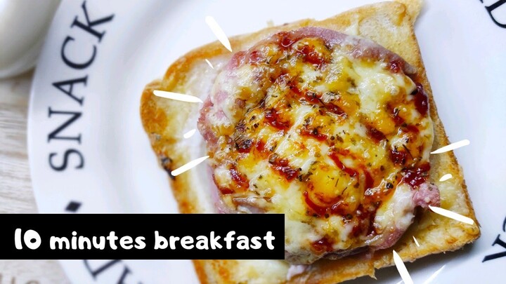 [10 minutes breakfast air fryer recipes]ขนมปังไข่ดาวชีส อาหารเช้าง่ายๆ 10 นาทีจากหม้อทอดไร้น้ำมัน