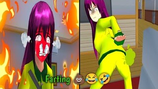 "Farting and Pooping"💩💩💨Due to Excess Spice🔥🥵Sakura School Simulator / funny🤣😂