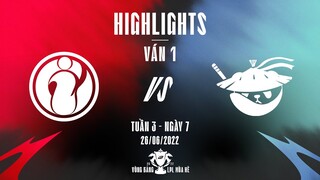 IG vs AL | Highlights - Game 1 | Tuần 3 Ngày 7 | LPL Mùa Hè 2022