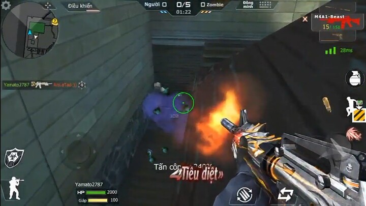 CrossFire Legends | Thủ bằng M4a1 Vip Quái thú | Zombie V4 Khu nghĩ dưỡng.