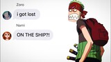 if one piece characters had a group chat