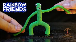 ROBLOX | Making Rainbow Friends Sculptures - Green Monster Clay