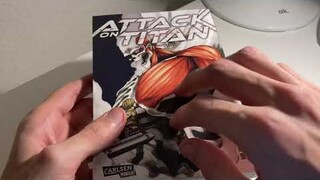 Attack on Titan Manga ASMR #2 | Tapping, page turning and tracing