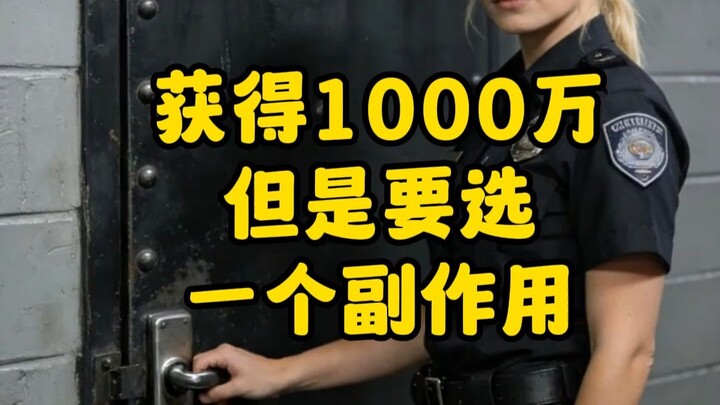 Win 10 million—but you have to pick one side effect. Which one would you choose?