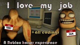 Roblox I love my job [All endings] - Full horror experience