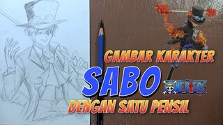 CARA MENGGAMBAR KARAKTER SABO DENGAN MUDAH DAN SEDERHANA