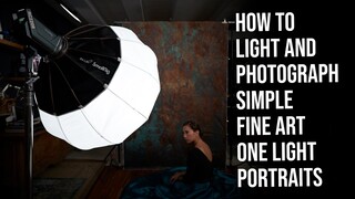 How to Use ONE LIGHT to Photograph a Simple Fine Art Portrait. Product Feature: SmallRig RC 220B