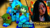 All of Us Are Dead : Ice Zombie Vs Fire Zombie Episode.1 - Minecraft Animation Life