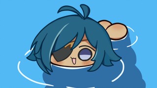 [Revised] Enhanced version of Kaeya playing in the water!