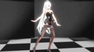 【MMD】你体验过逐帧打码的快（tong）乐（苦）吗？黑丝兔女郎弱音