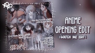 🍰₊˚.༄ ೃ - // anime opening edit | xoxoxantzu