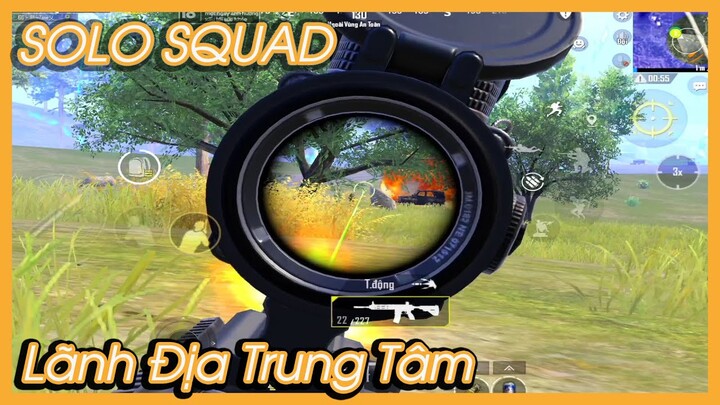 SOLO SQUAD 😘 : 😍 Lãnh Địa Trung Tâm Và Nhảy Xa Đường Bay Sẽ Như Thế Nào ?  | PUBG BGMI 🔥