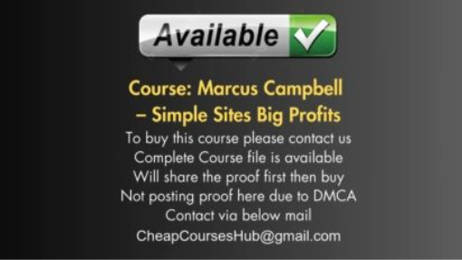 Marcus Campbell – Simple Sites Big Profits