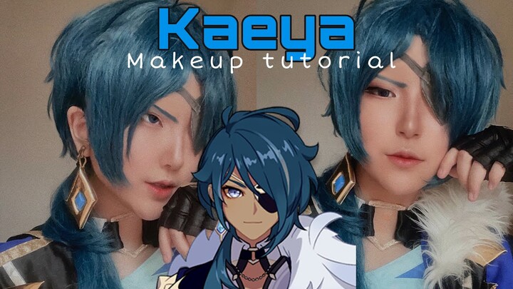 ❄️ Kaeya Alberich Cosplay Makeup Tutorial Genshin Impact ❄️