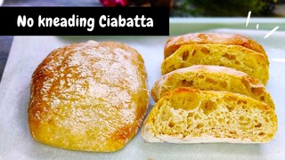 How to make no kneading Ciabatta bread  You won't buy bread anymore