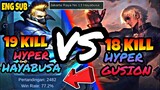 DUEL MAUT ! Hyper Hayabusa VS Hyper Gusion ! Stenly Hayabusa Gameplay ! Mobile Legends