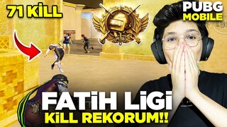 FATİH LİGİNDE KİLL REKORUM!! 71 KİLLS - PUBG MOİLE