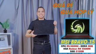 Đánh Giá Laptop MSI Gaming Bravo 15 B5DD R5 Giá Rẻ Mà Mạnh Giữ