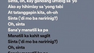 sinta by rob Daniel song lyrics